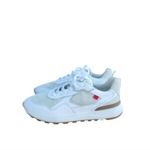 Marc Joseph NY Grant Calf Leather White Athletic Sneaker Shoe Women 10.5 Brazil
